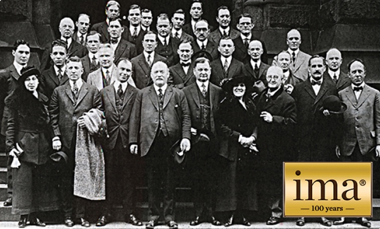 A historical photograph of IMA’s early members