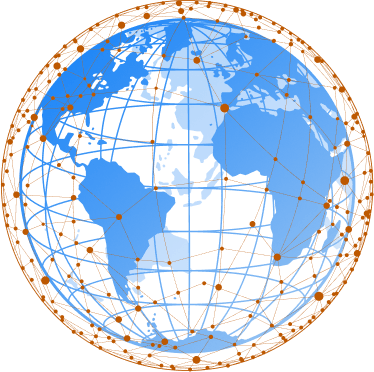 Globe representing worldwide certifications