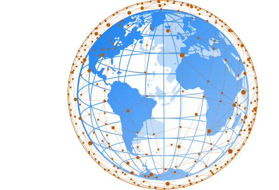 Globe representing worldwide certifications
